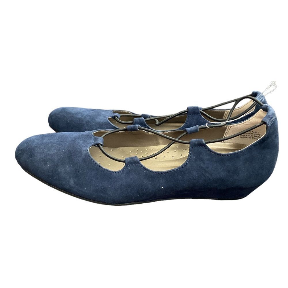 Array Soft Blue Wedges - Euc - Size 10 - image 2